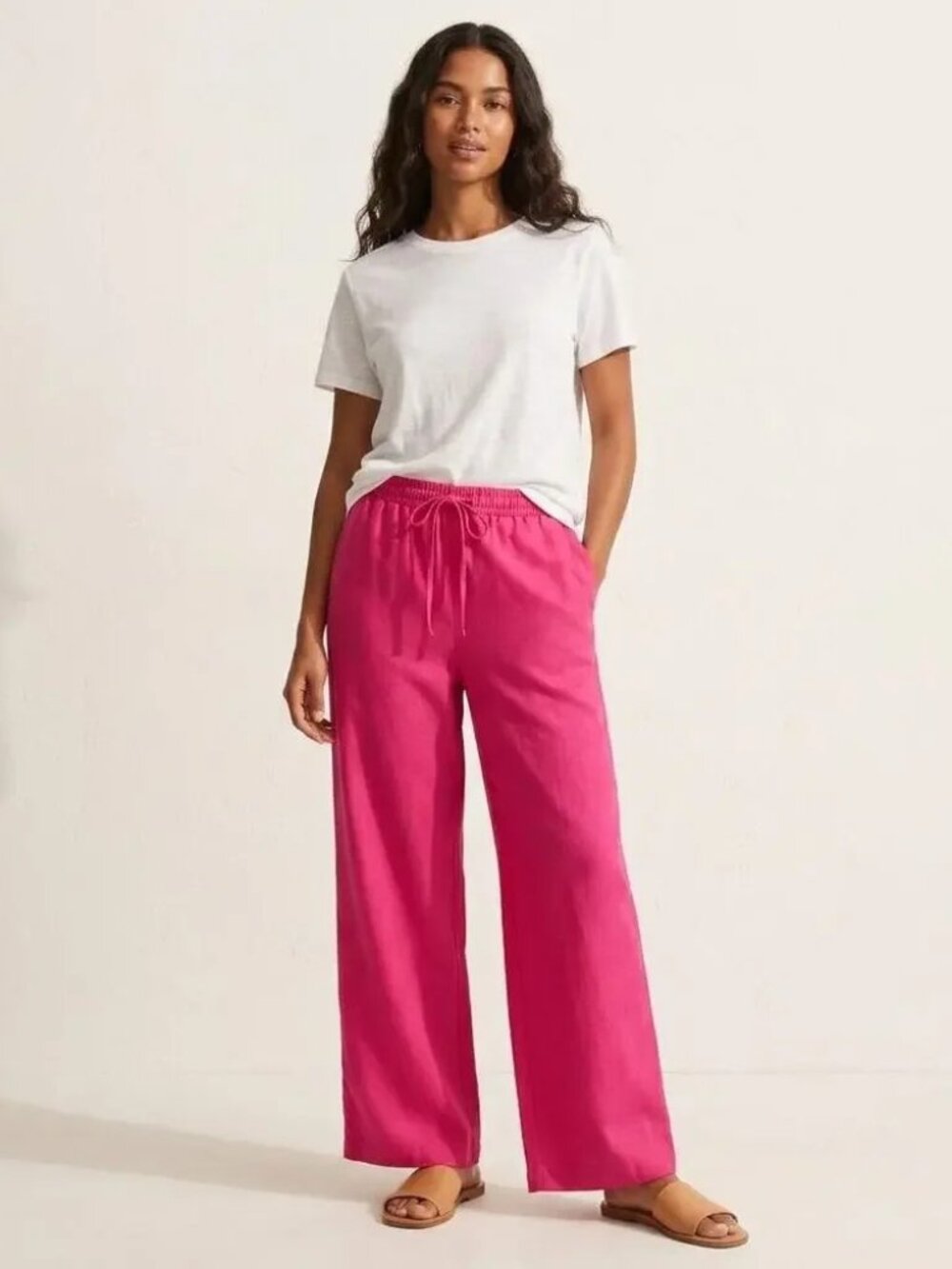 H&M Pink Linen pants